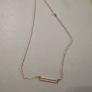 Rose Gold Bar Necklace